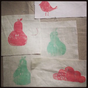 The beginnings of the quilts