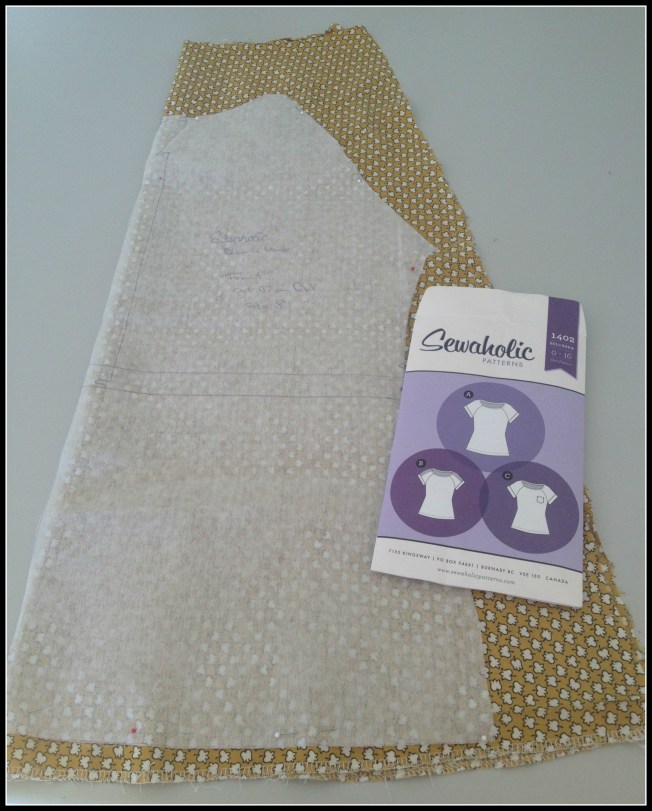 the skirt evolves into blouse