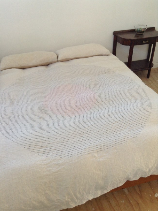 Sashiko for Bruce a year on. Still looking good!