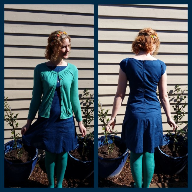 The Anna Dress Day 2 with Bonus Kermit Legs. Sunday.