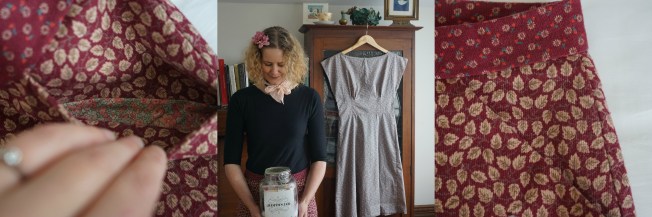 Vintage Corduroy Moss Skirt